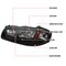 Spec-D Tuning 00-05 Chevrolet Impala Black Euro Headlights With LED 2LH-IPA00JM-V2-RS - alternate 6